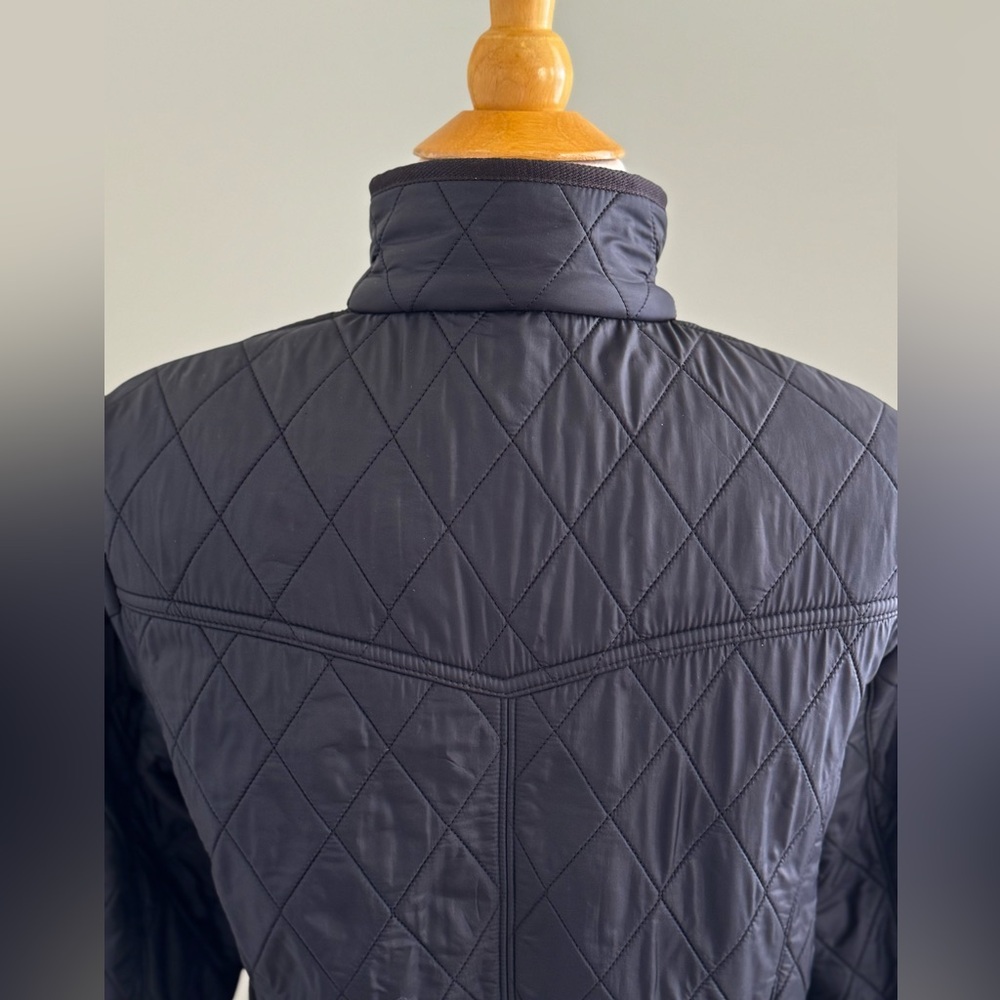 Barbour Cavalry Polarquilt Quilted Jacket Women's Black Size US 8 - Picture 6 of 11